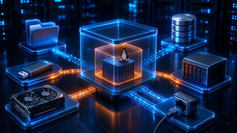 Daten zwischen Host und Container austauschen – Dateien, Geräte und Ressourcen in Incus einbinden